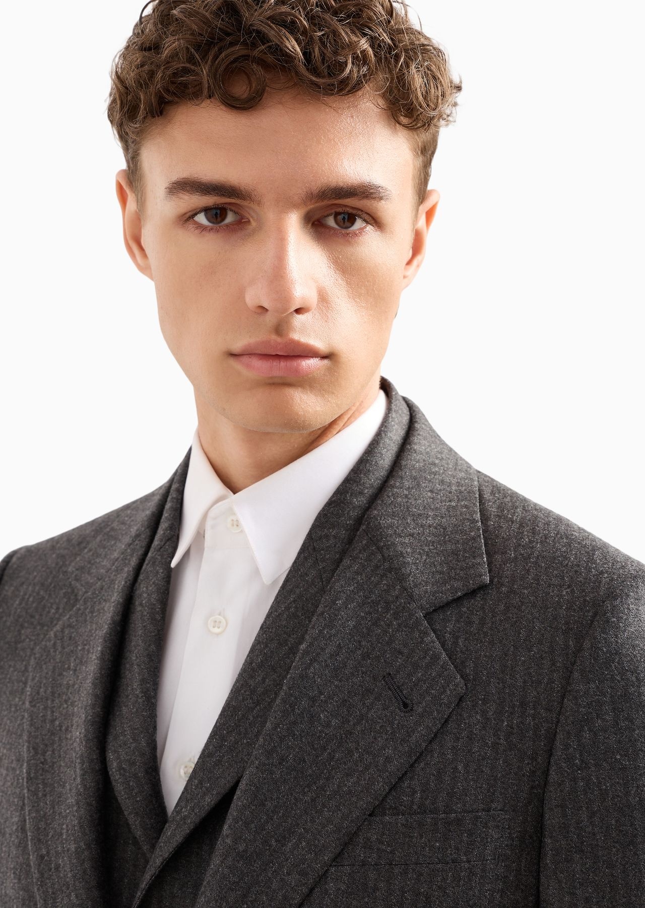 Royal Line pinstriped wool and cashmere, single-breasted suit - 5