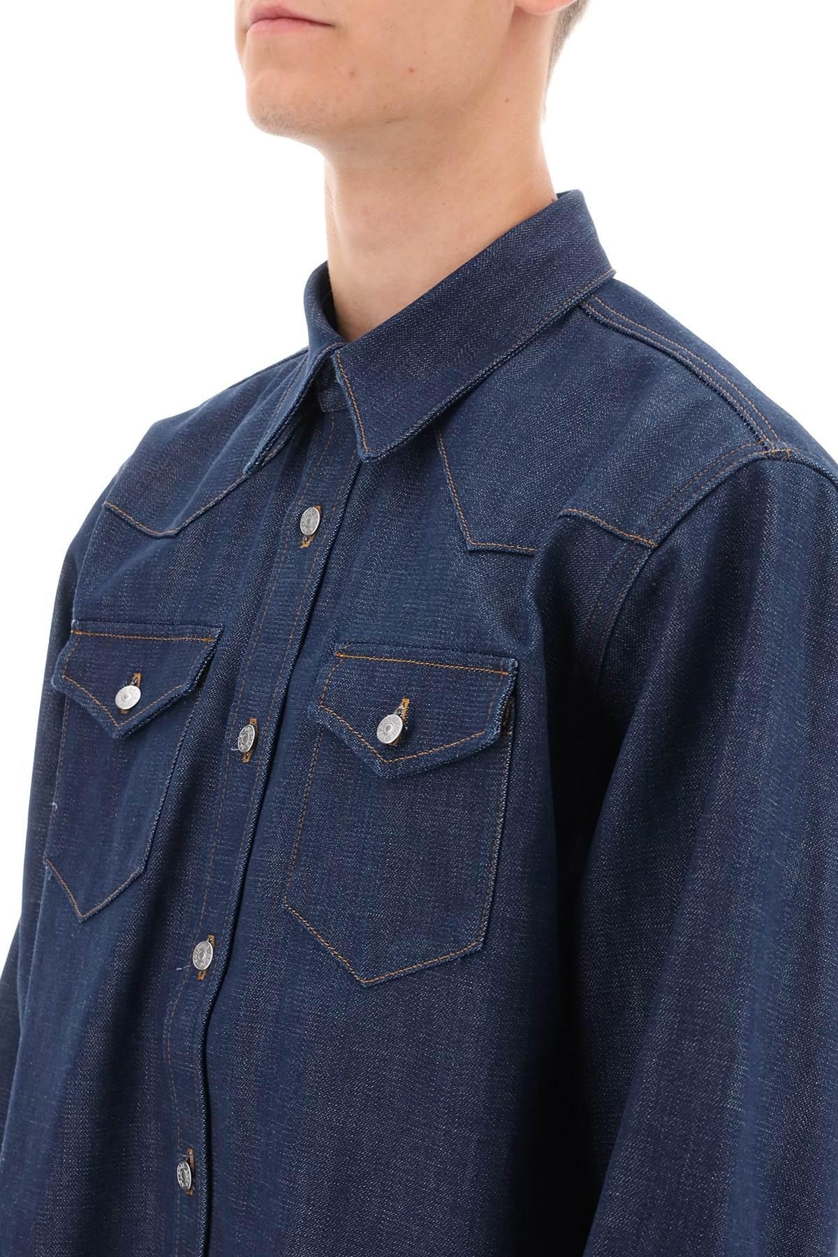 Organic denim overshirt - 5