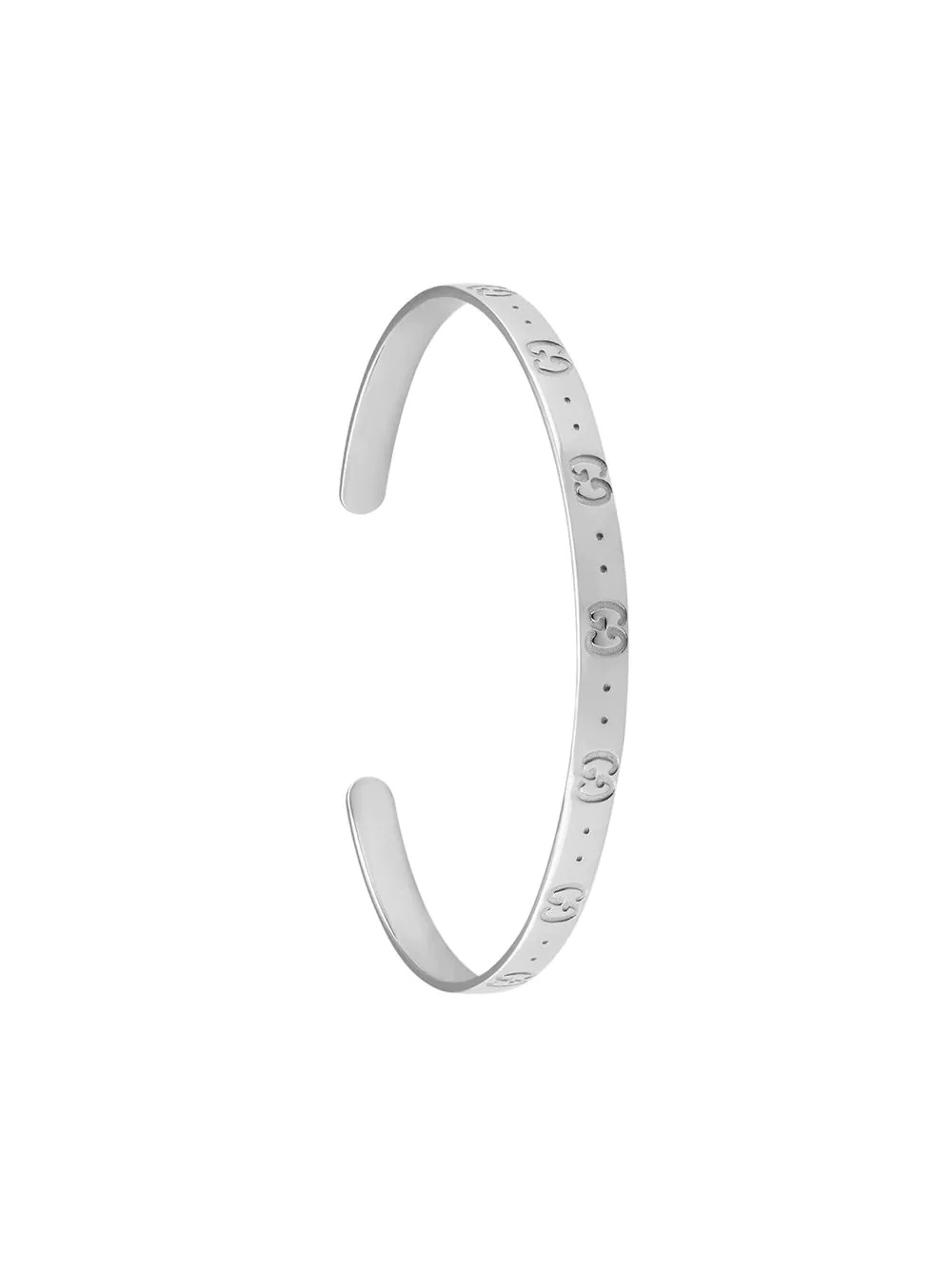 18kt white gold Icon cuff - 1