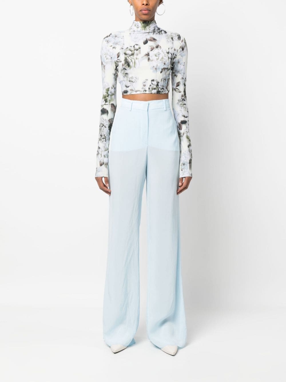 straight-leg cut trousers - 2