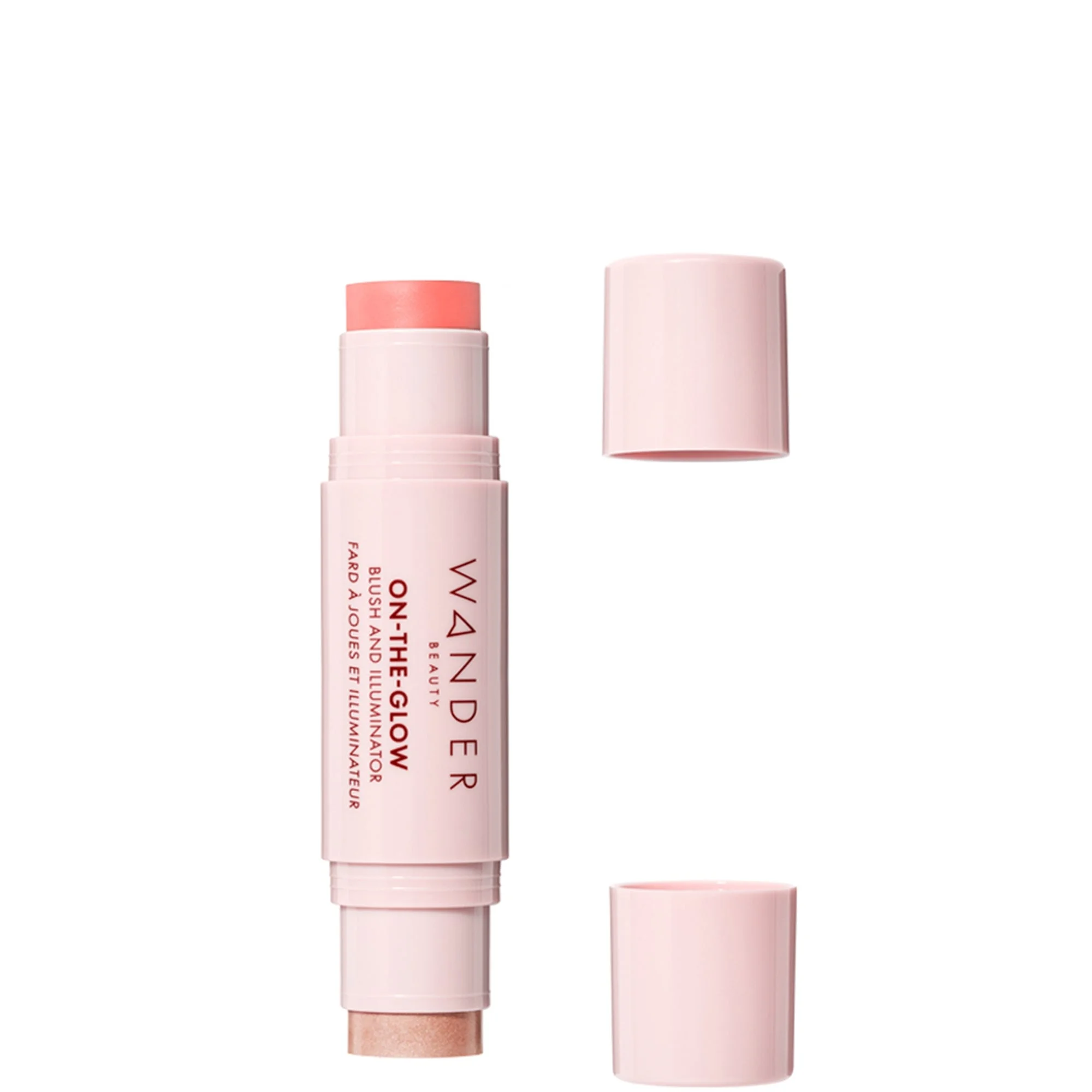 Wander Beauty On-the-Glow Blush and Illuminator - Coral Rose-Nude Glow - 1