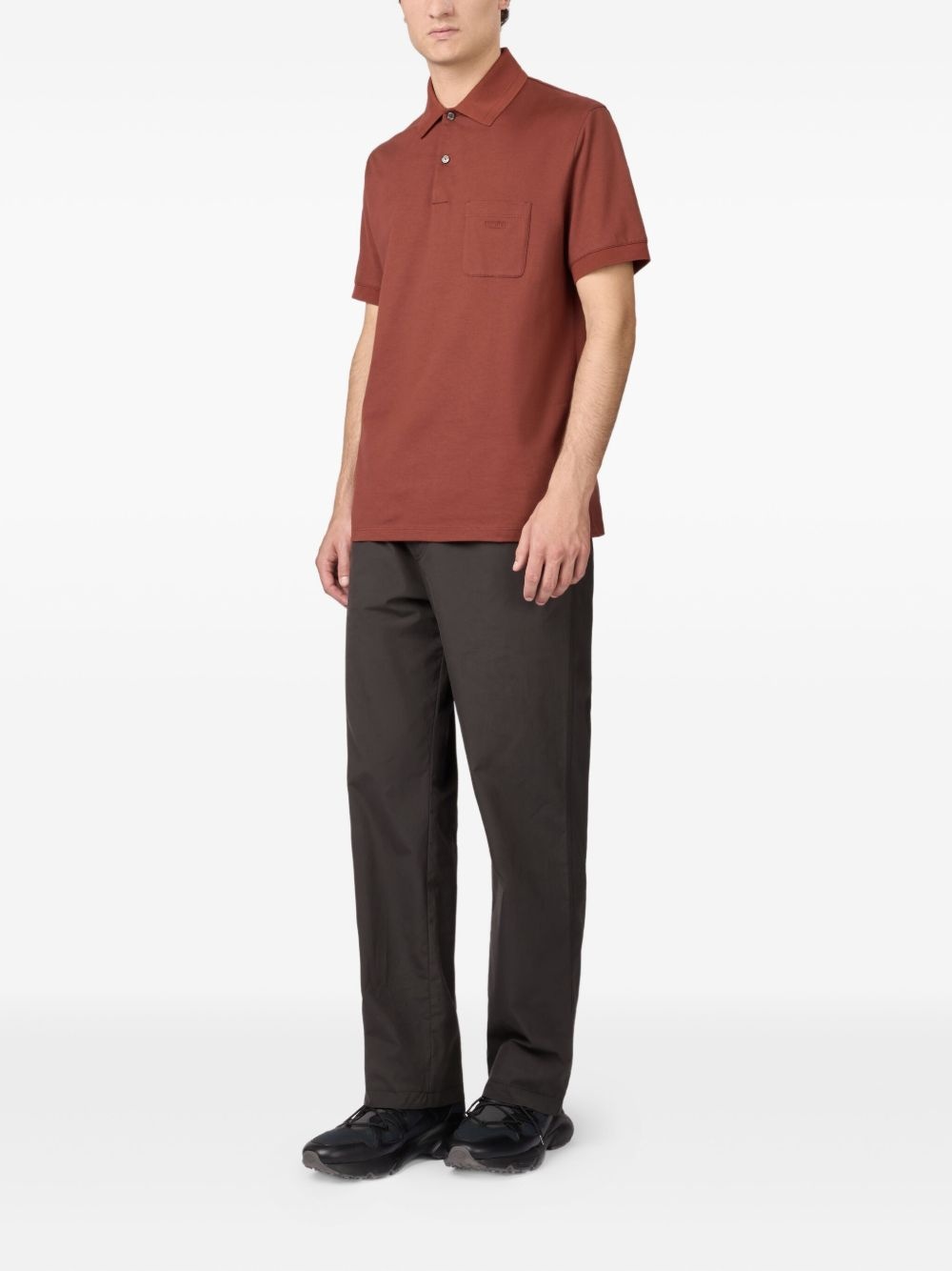 embroidered-logo polo shirt - 2