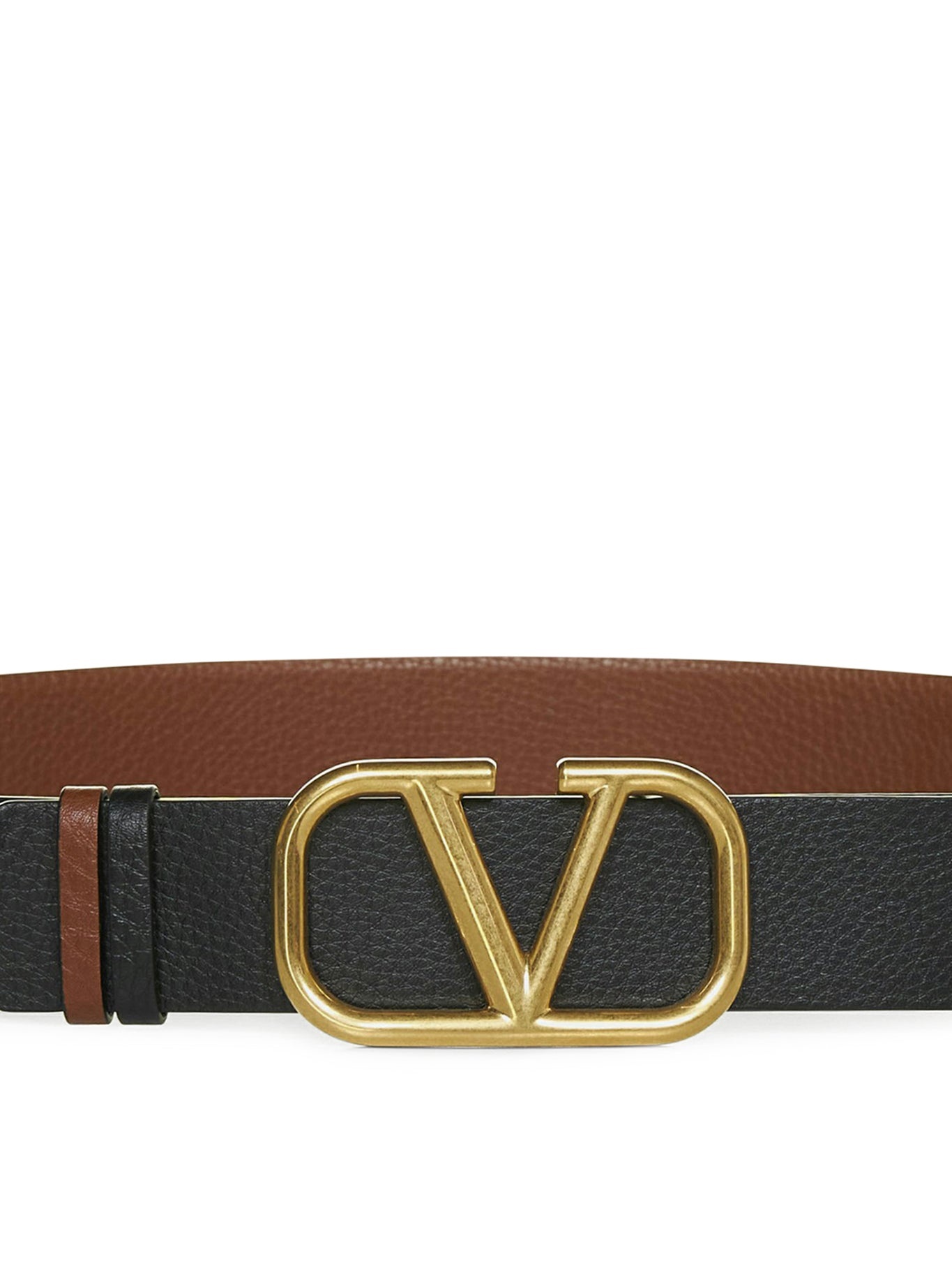 VLOGO SIGNATURE REVERSIBLE BELT IN MOOSE PRINT CALFSKIN 40 MM - 4