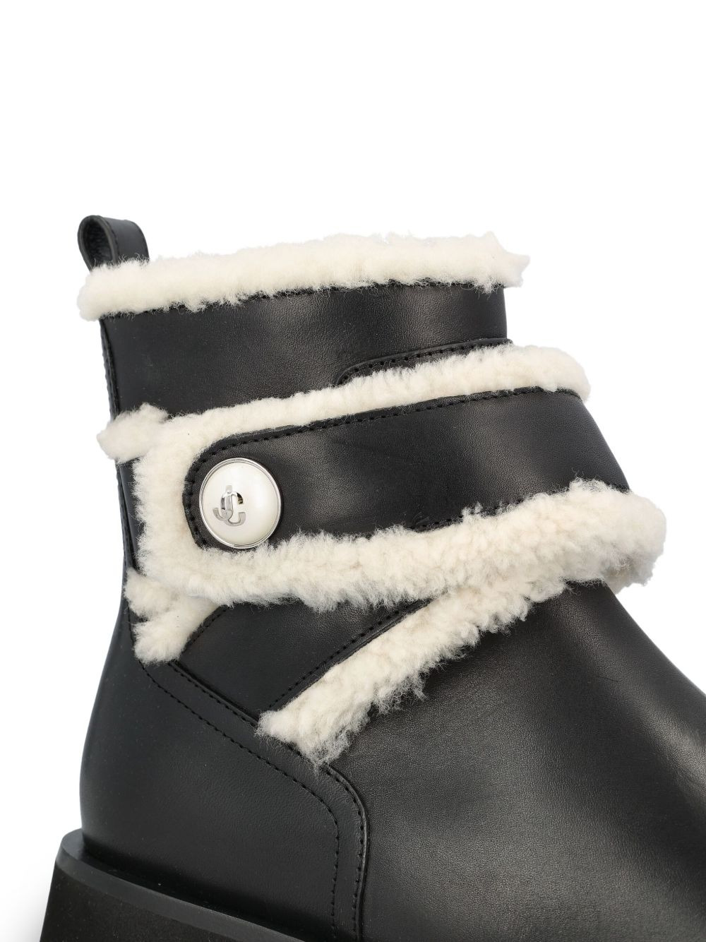 shearling-trimmed boots - 3