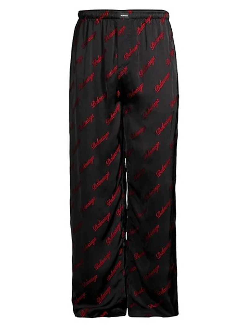 logo-print relaxed trousers - 1
