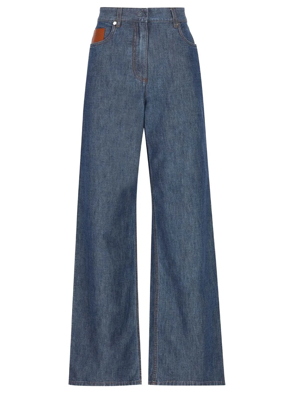 LONG CHAMBRAY JEANS - 1