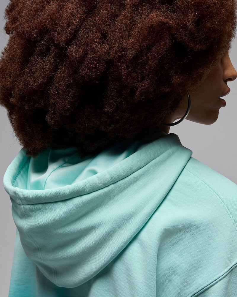 Jordan Flight Fleece Women's Satin-Lined Pullover Hoodie 7