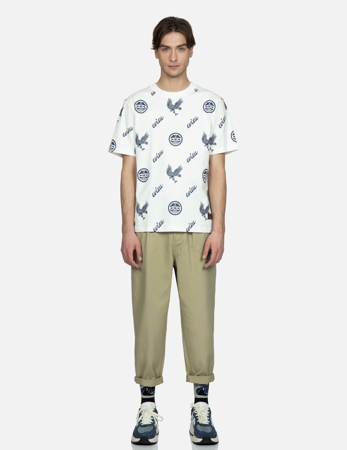 SAMURAI PRINT CHINO PANTS - 5