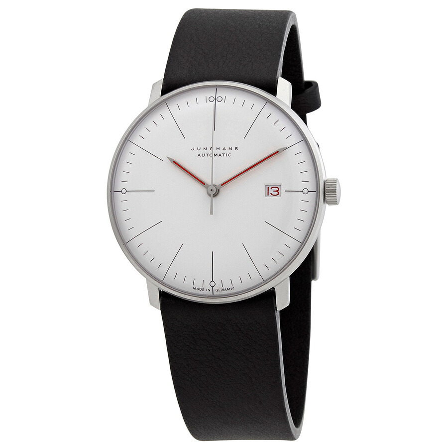 Junghans - Junghans Max Bill Automatic Bauhaus White Dial Men's Watch 027/4009.02 - 1