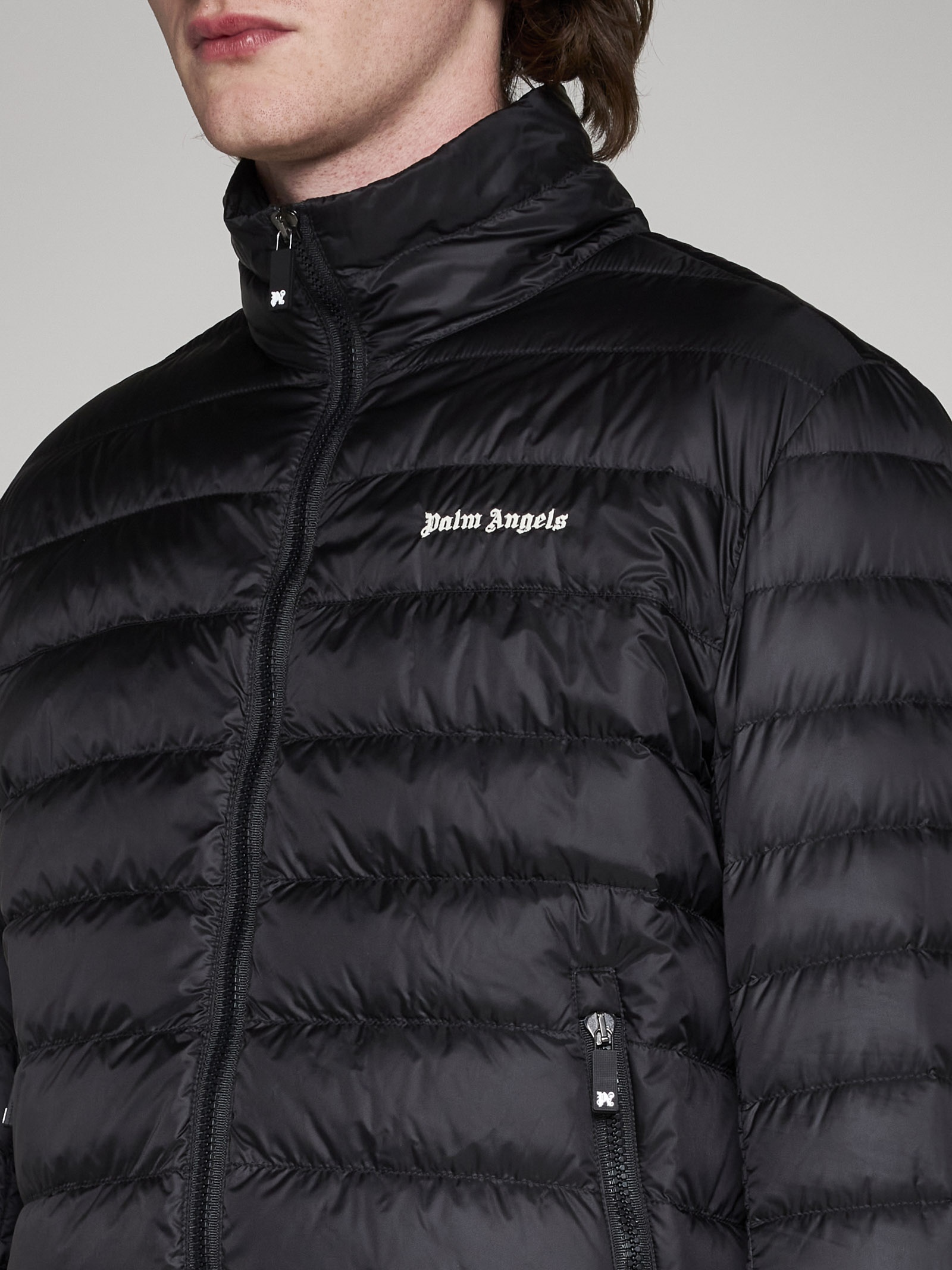 Lightweight quilted nylon down jacket - 5