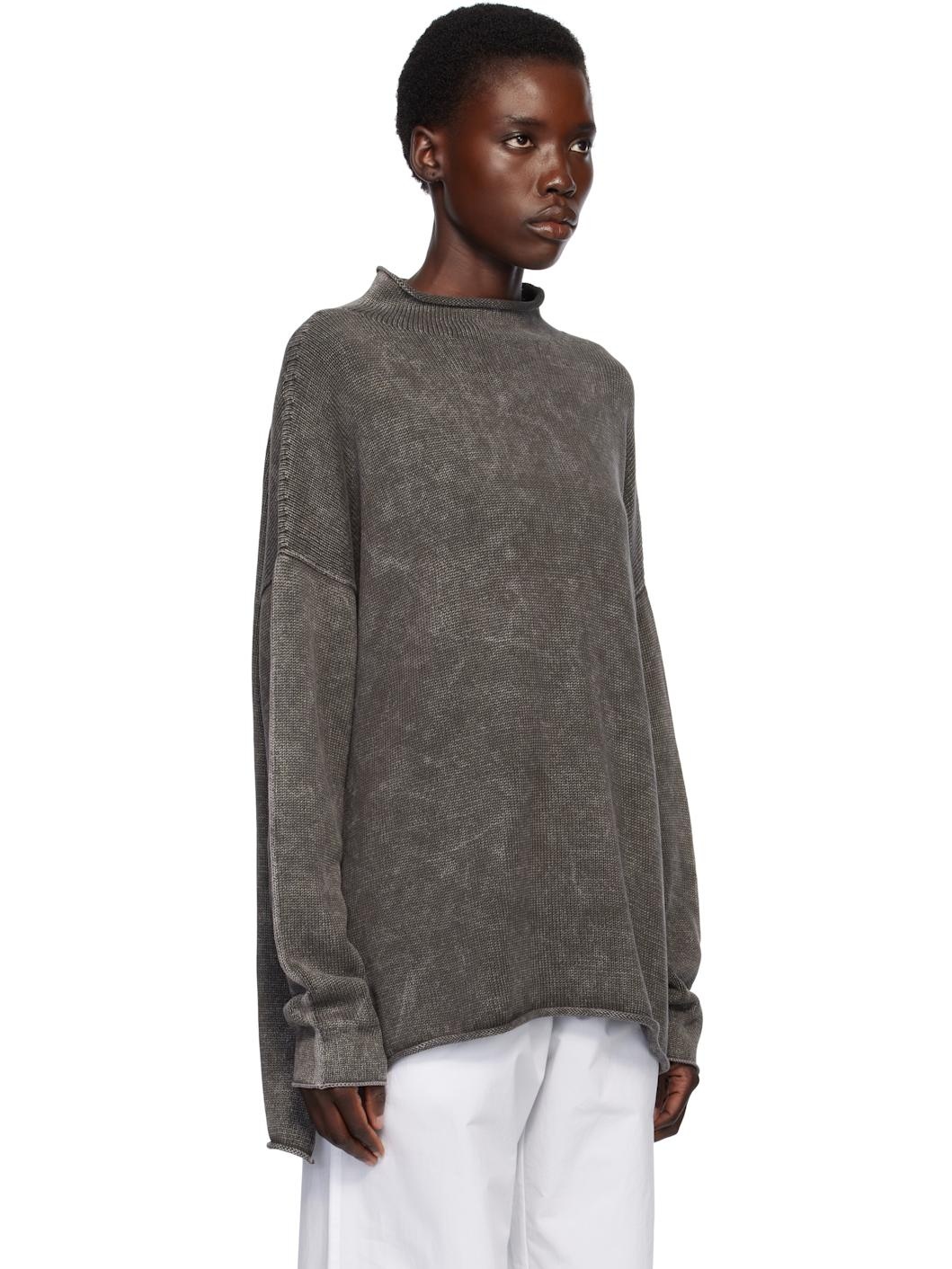 Gray Fade Rollneck Sweater - 2