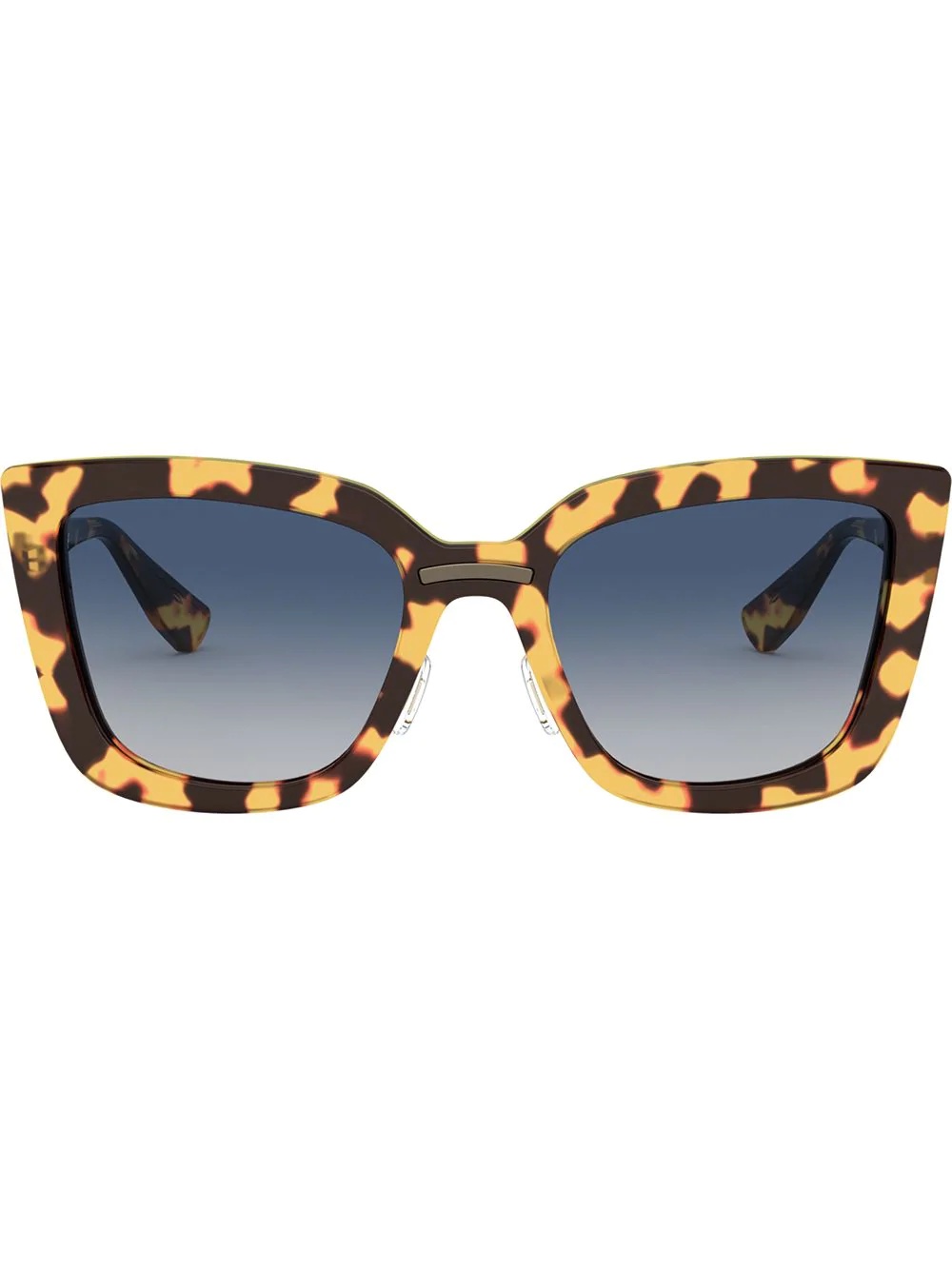 tortoiseshell frame sunglasses - 1