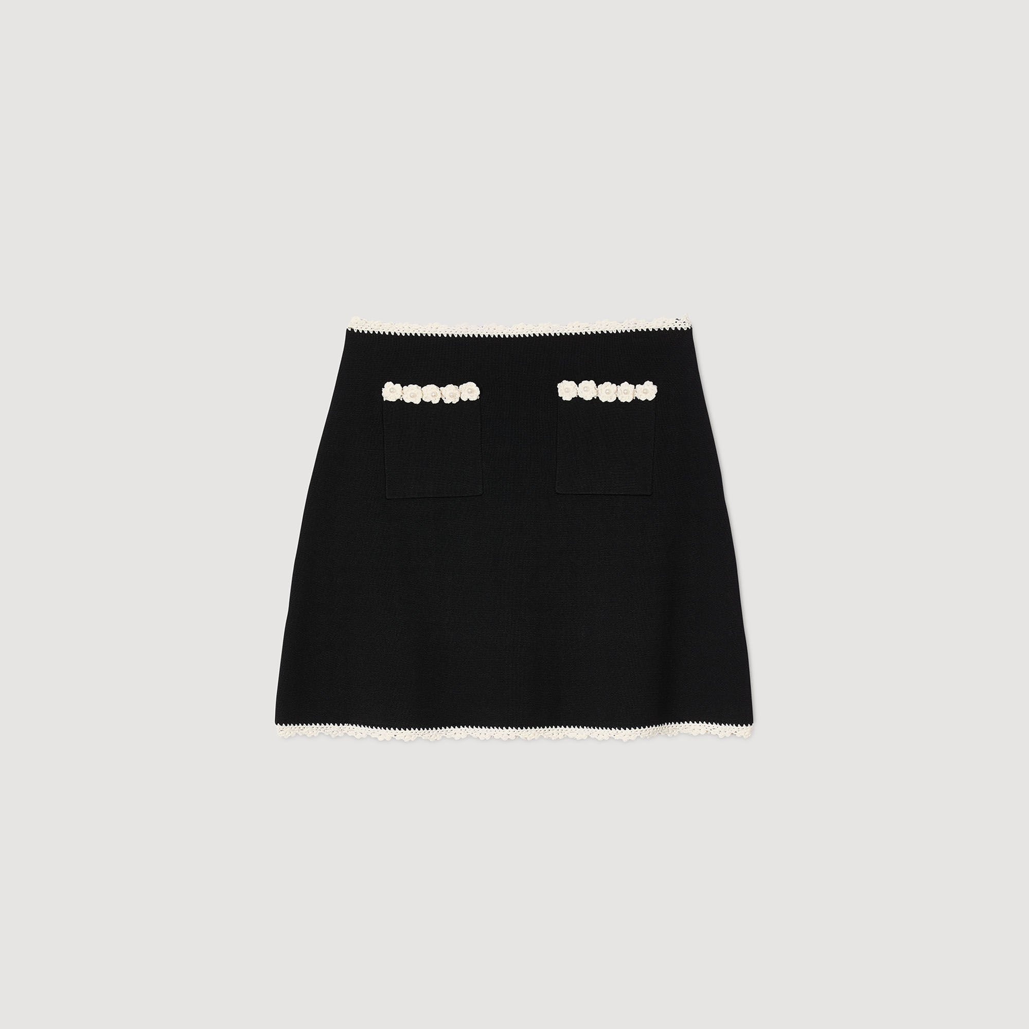 MINI SKIRT WITH CROCHET DETAILS - 6