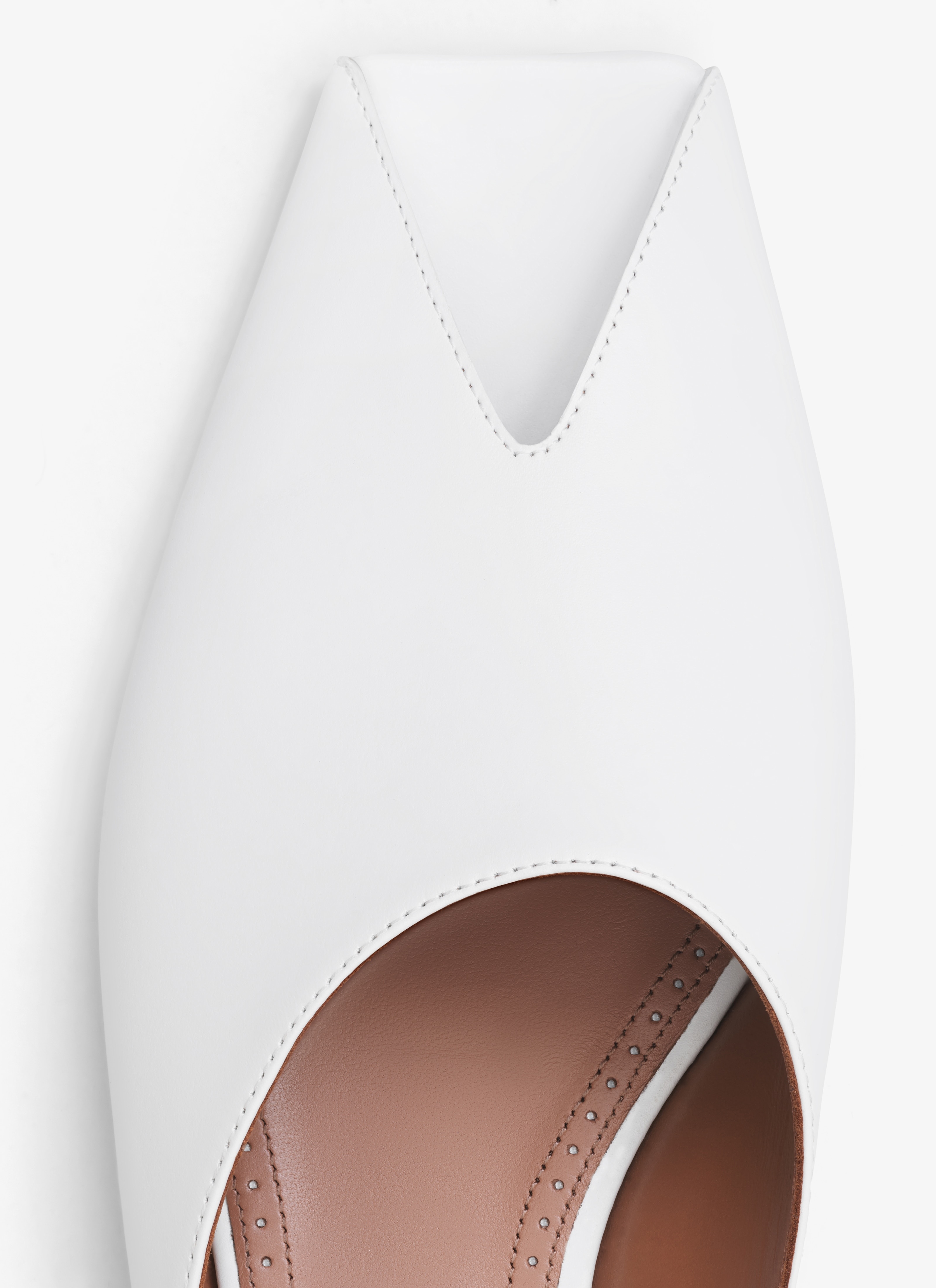 SPIKE FLAT MULES IN CALFSKIN - 4
