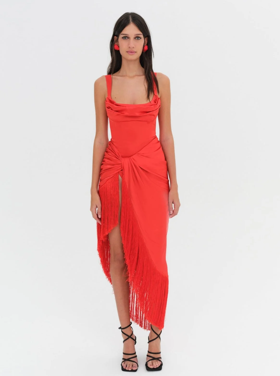 Anisa Fringe Midi Dress - 1