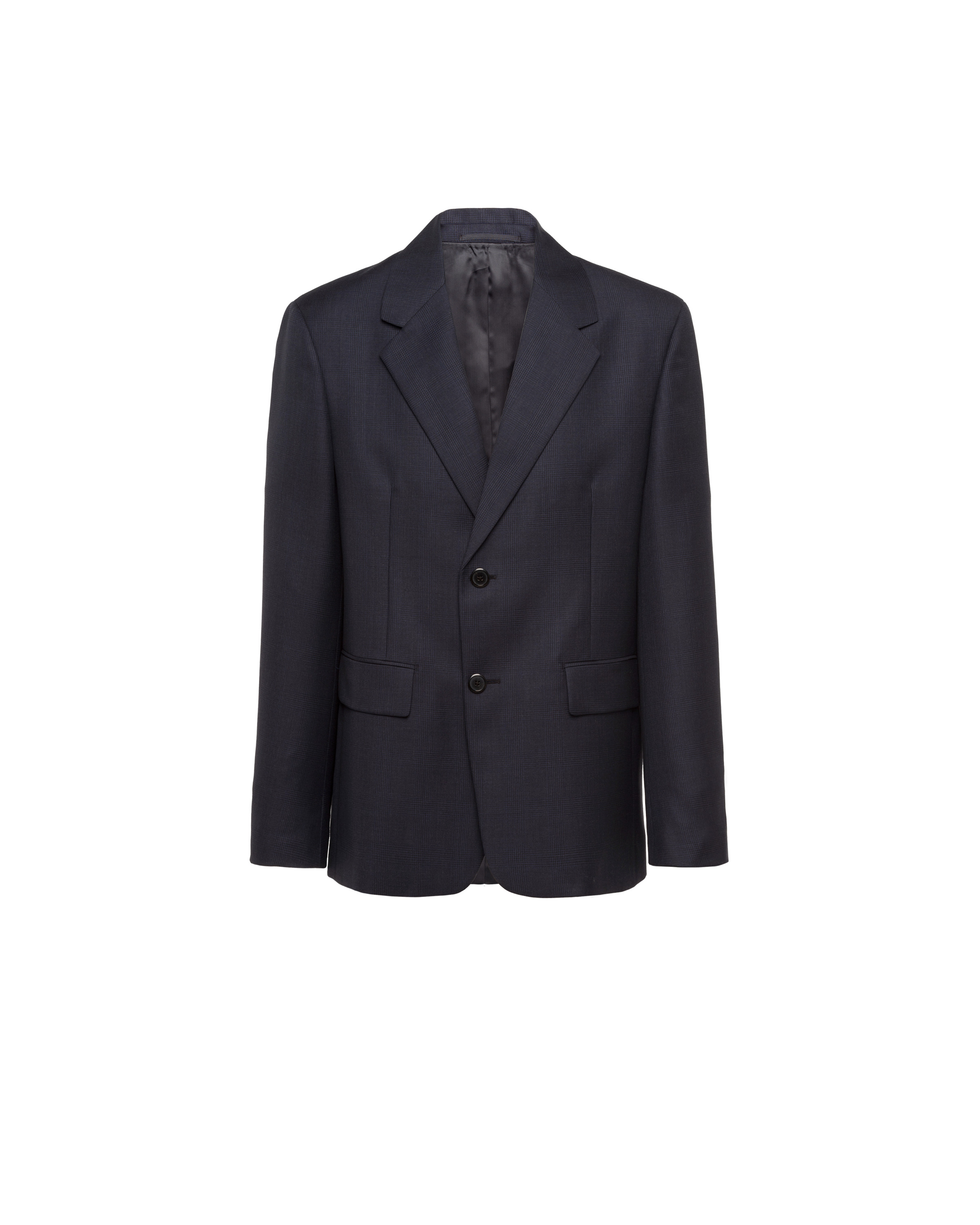 Single-breasted Prince of Wales mohair jacket - 1