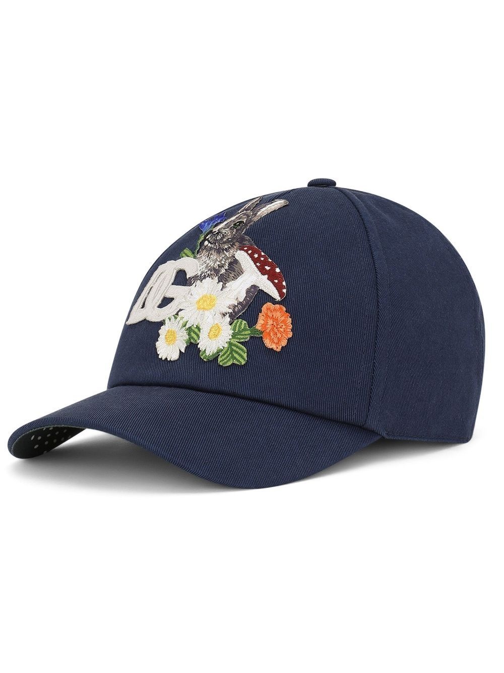 embroidered-logo baseball cap - 1