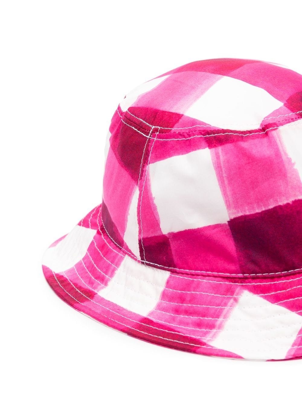 gingham-check bucket hat - 2