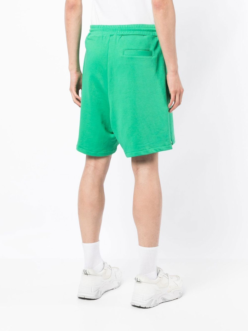 embroidered-logo cotton track shorts 4