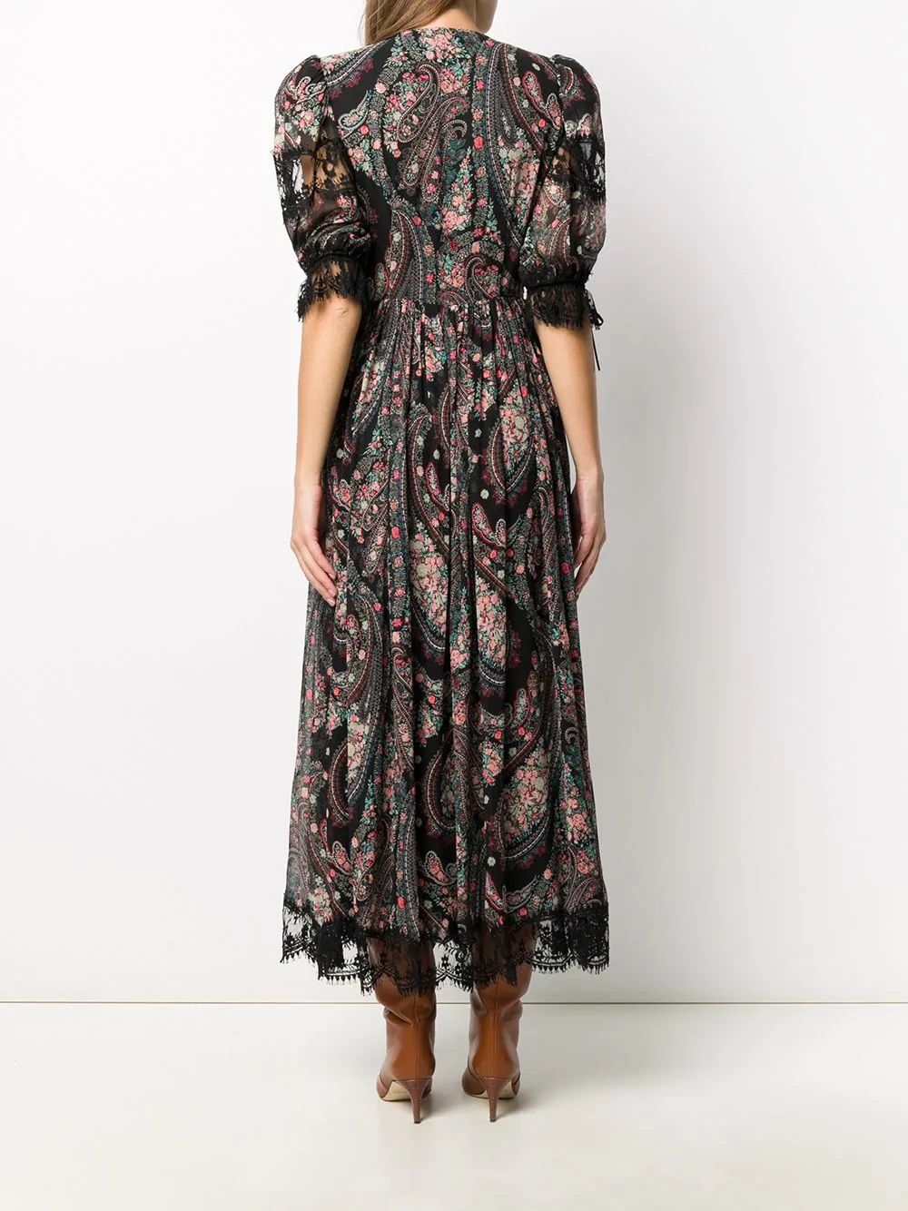 paisley print maxi dress - 4