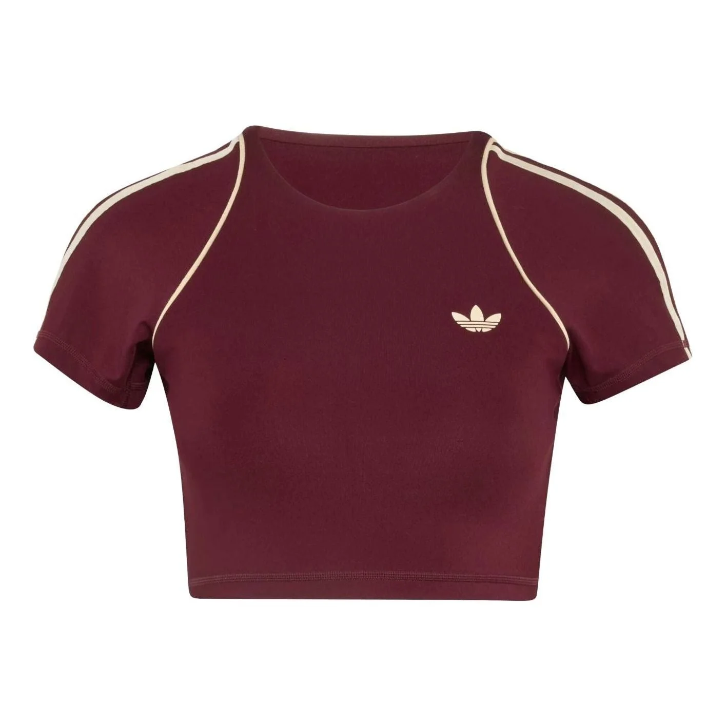 (WMNS) adidas Sport Superstar Bra T-Shirt Asia Sizing 'Maroon' KW3561 - 1