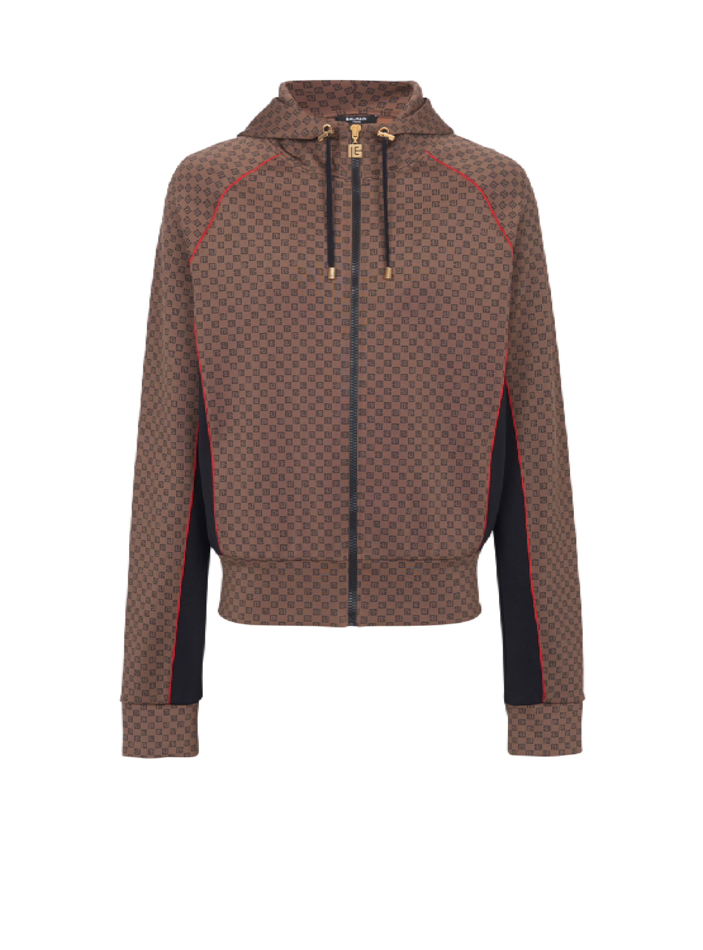 Balmain Mini monogram-pattern Tracksuit Jacket - Farfetch