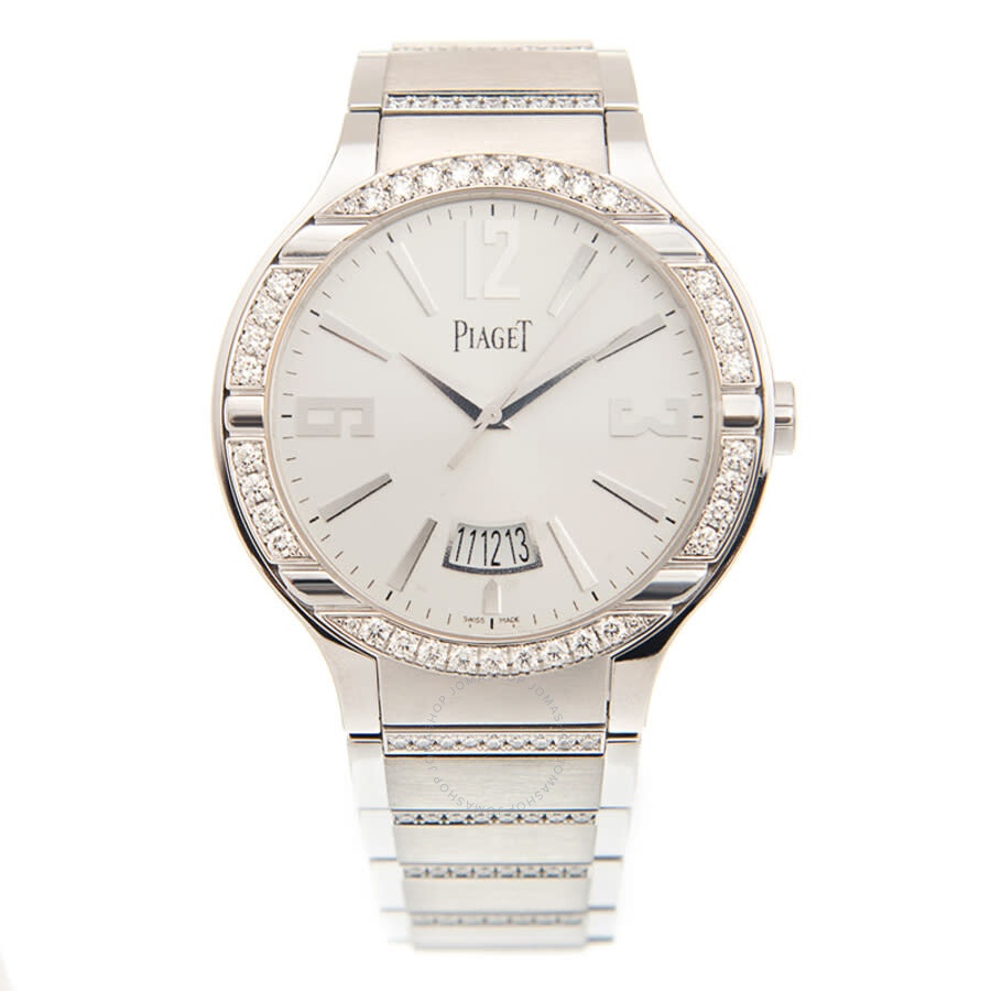 Piaget Polo Automatic Diamond Silver Dial Men's Watch GOA36225 - 3