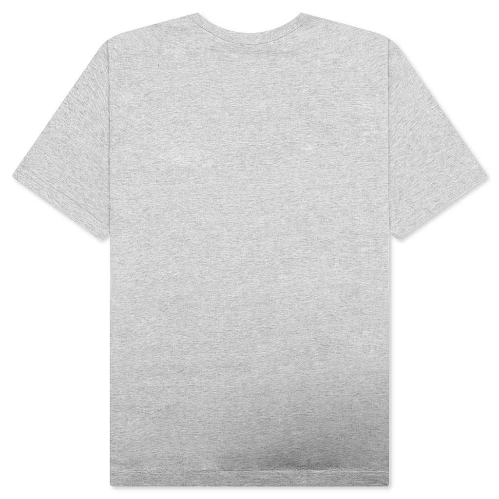 TRI RED HEART LOGO PRINT T-SHIRT - GREY - 2