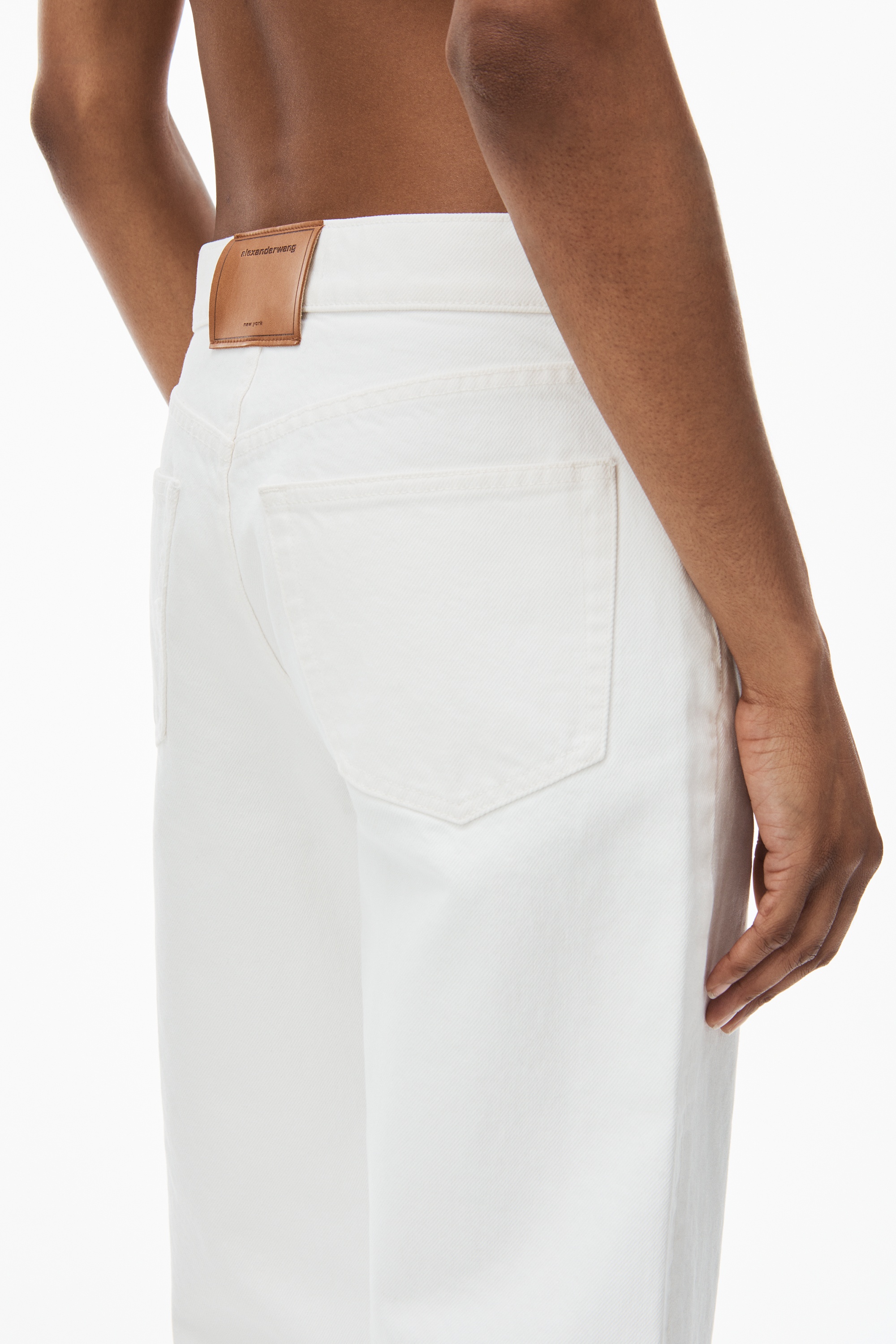 EZ MID-RISE STRAIGHT-LEG JEAN IN DENIM - 5