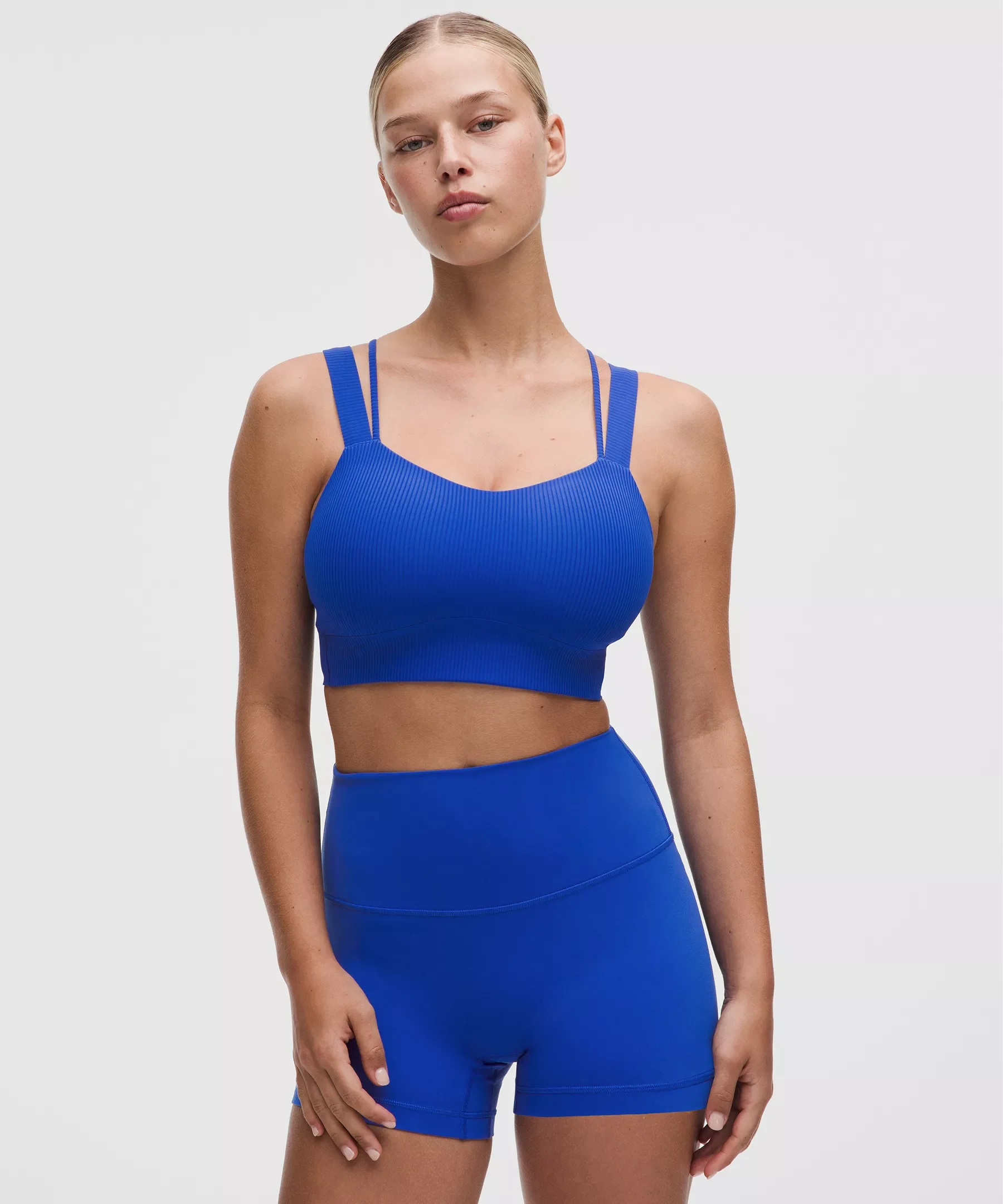Like a Cloud Ribbed Longline Bra *Light Support, D/DD Cup - 1