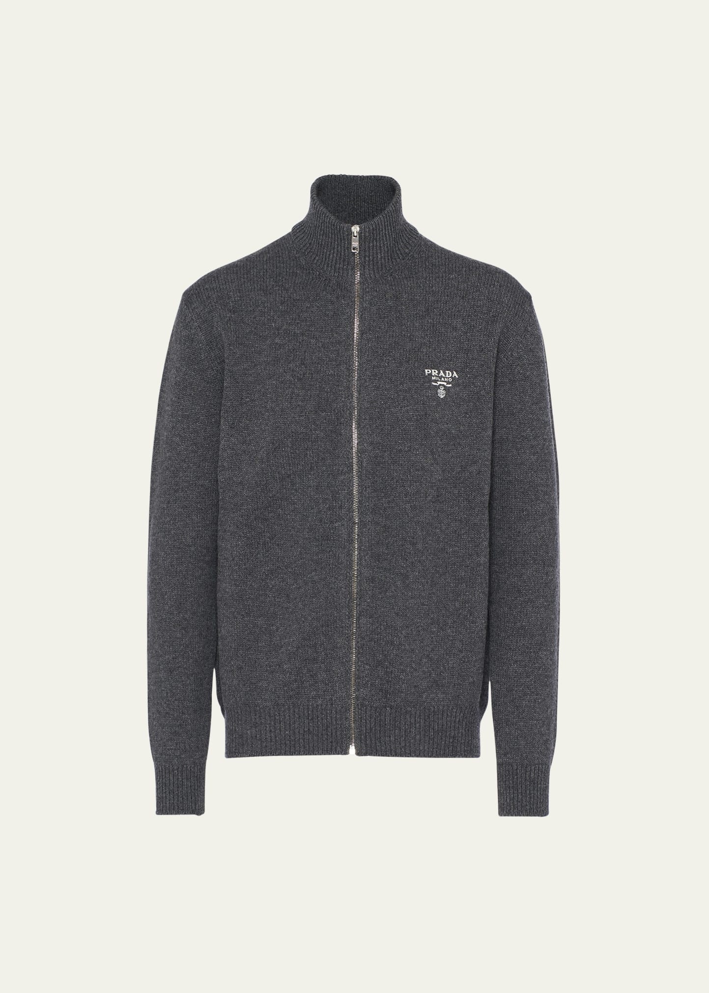 Men's Cashmere Full-Zip Sweater - 1