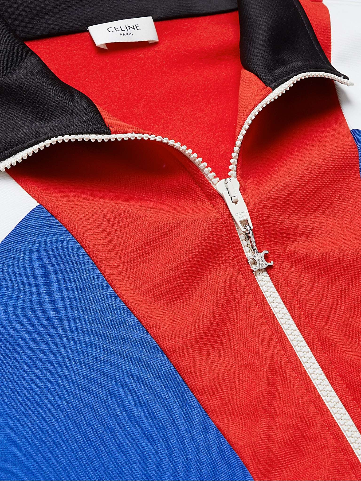 Triomphe Embroidered Hooded Technical Jersey Track Sweater - 5