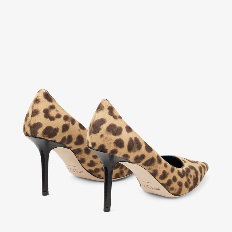 Love 85 Natural Leopard Print Pony Pumps 5
