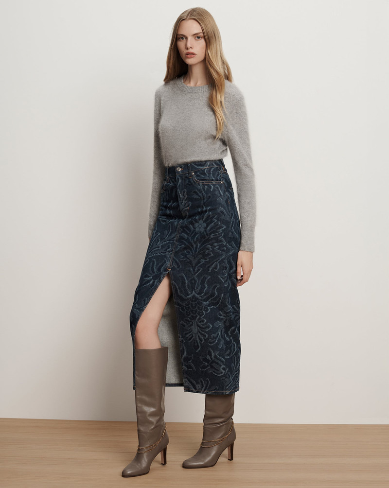 VERONICA BEARD DEVORAH DENIM MAXI SKIRT outlook