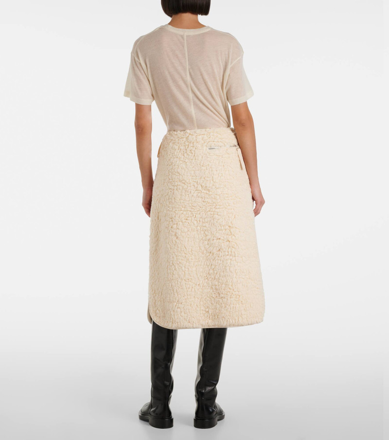 Cotton fleece midi skirt 3