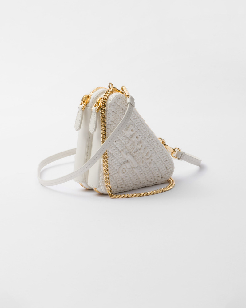 Prada Woven fabric mini-pouch outlook