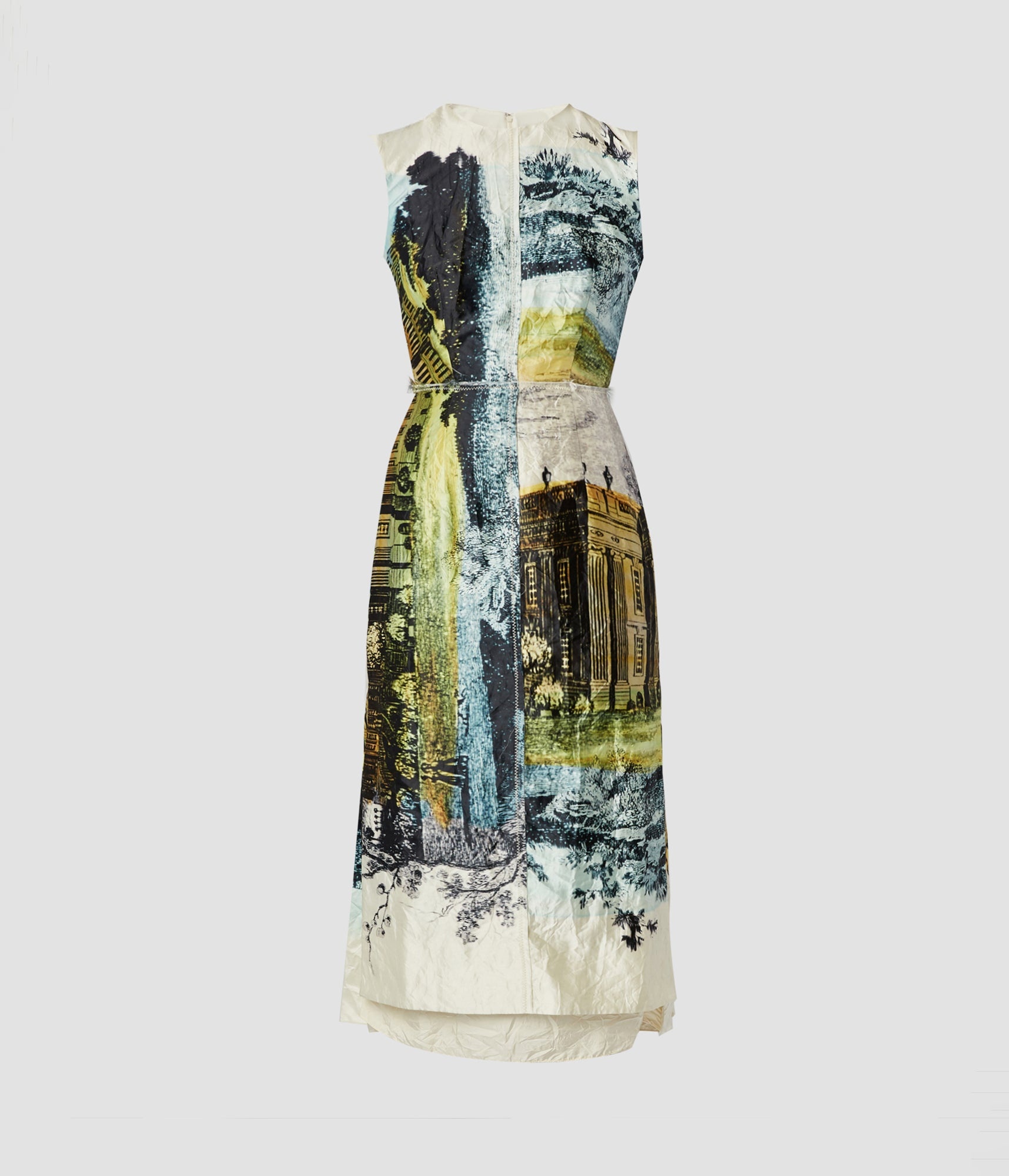 PLEATED BACK DETAIL DRESS - 1