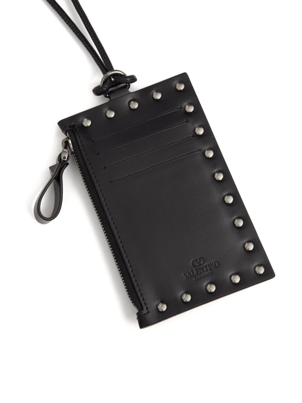 Rockstud leather cardholder - 2