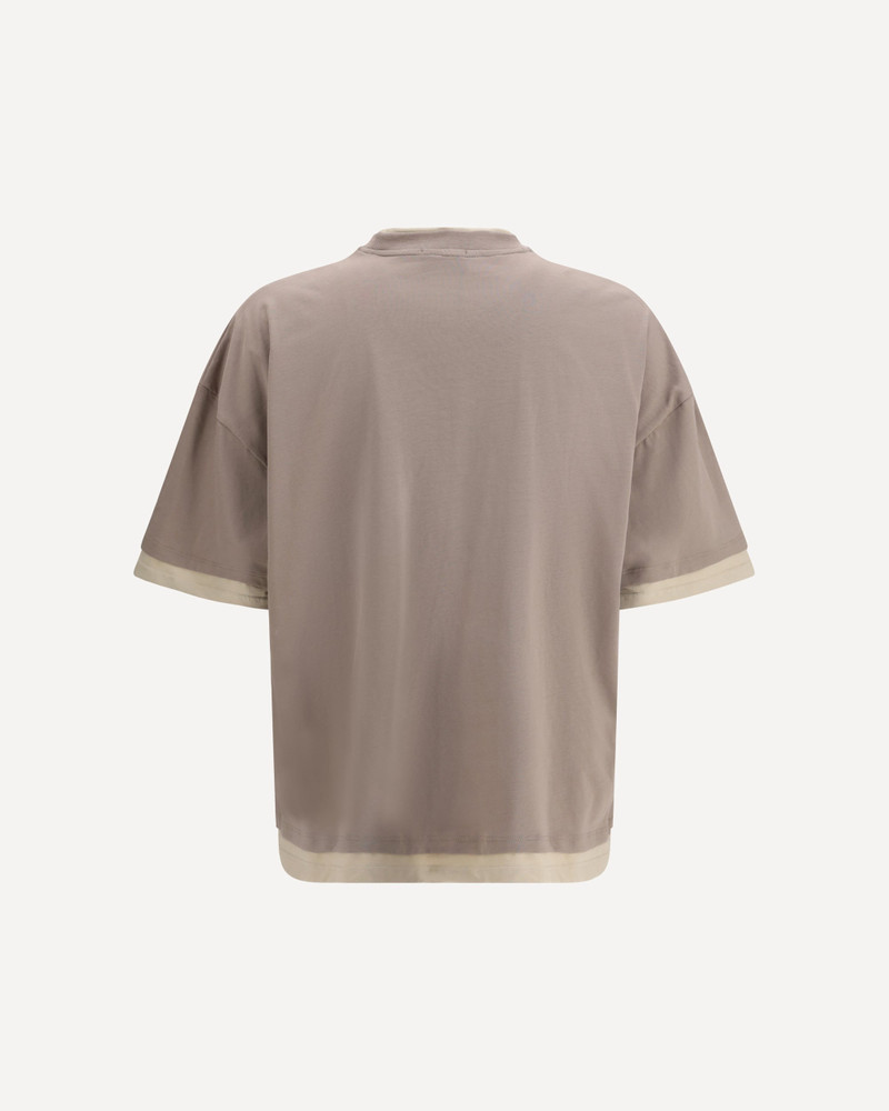 GCDS Over T-Shirt in cotton jersey with short sleeves with perforated logo outlook