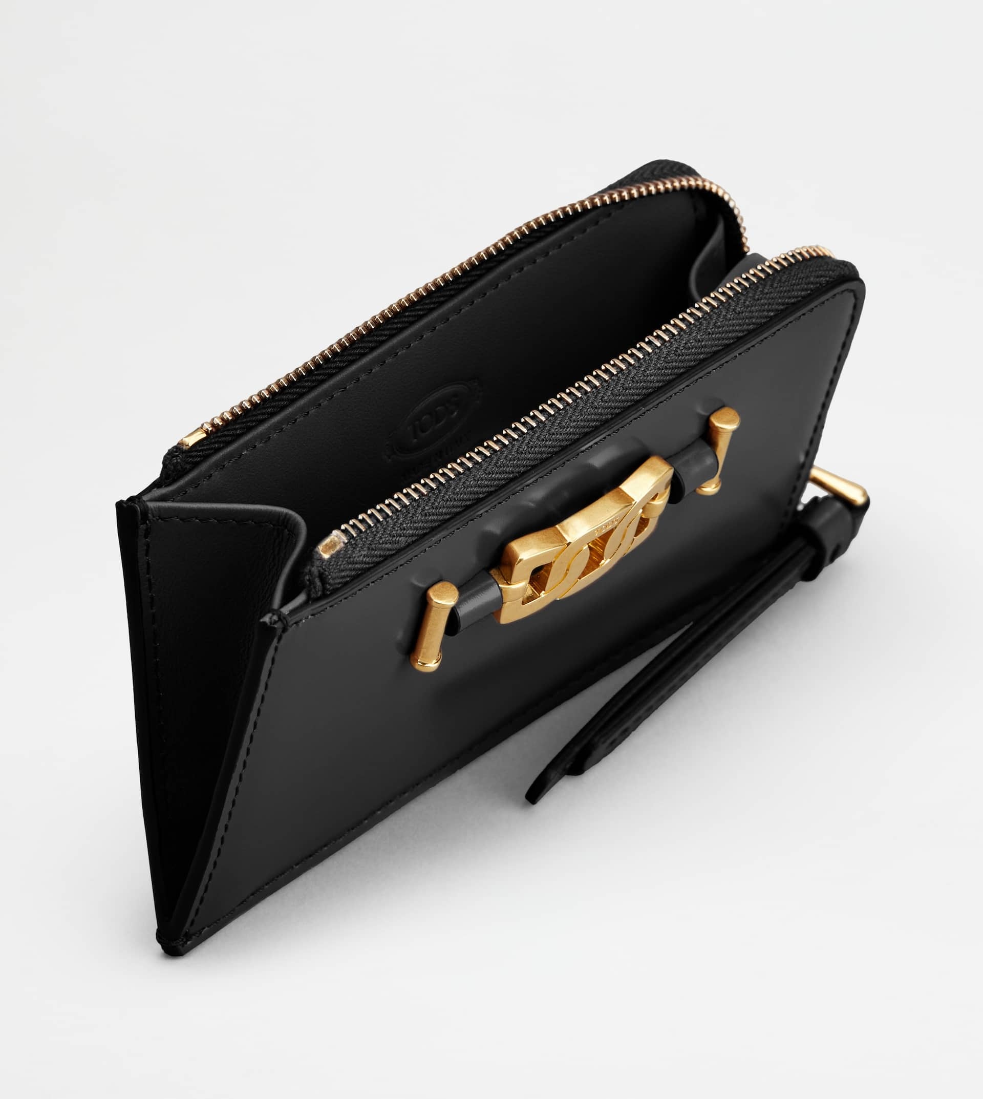 KATE KEY POUCH IN LEATHER - BLACK - 2