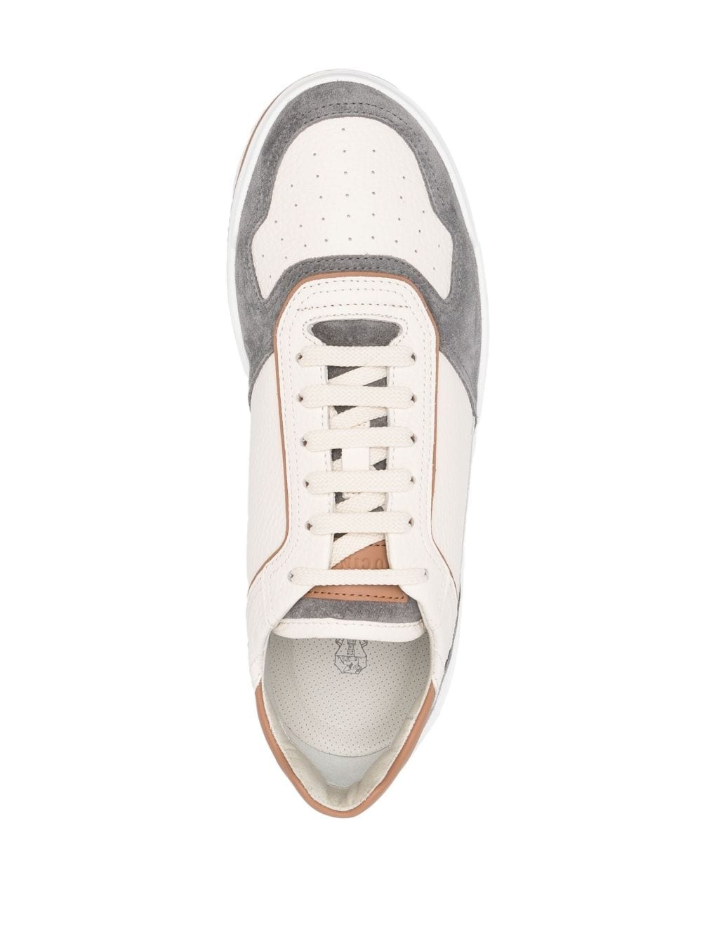 panelled low-top sneakers - 4