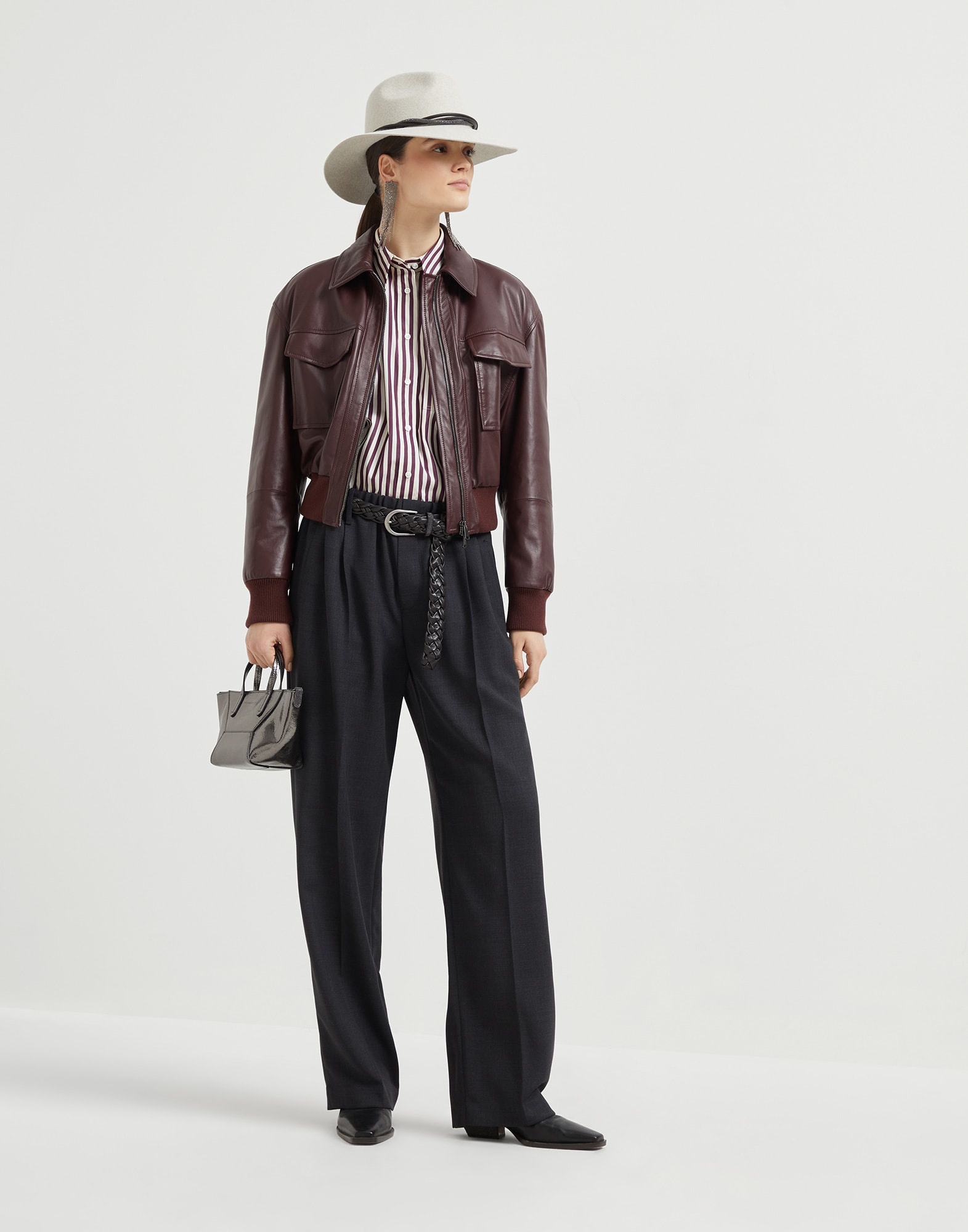 Virgin wool fluid crêpe twill sartorial track trousers - 4