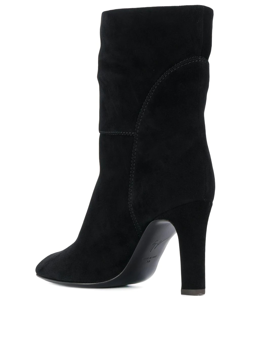 contrast stitch boots - 3