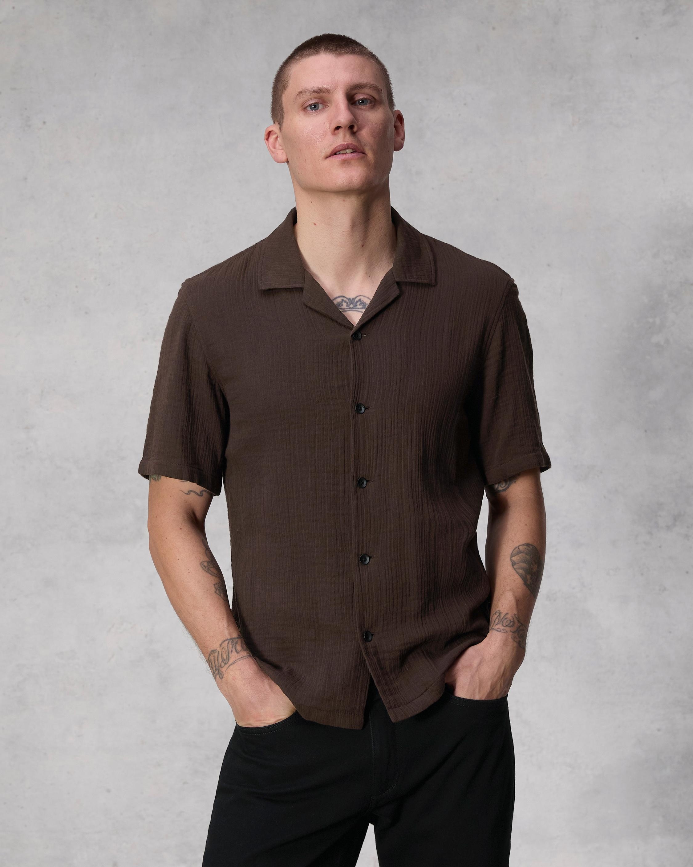Avery Resort Gauze Shirt
Relaxed Fit Button Down - 2