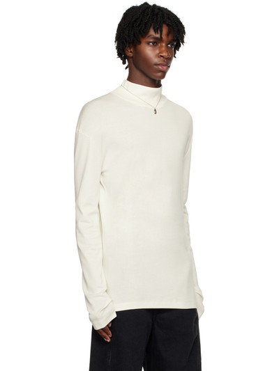 Lemaire SSENSE Exclusive White Rib Turtleneck outlook