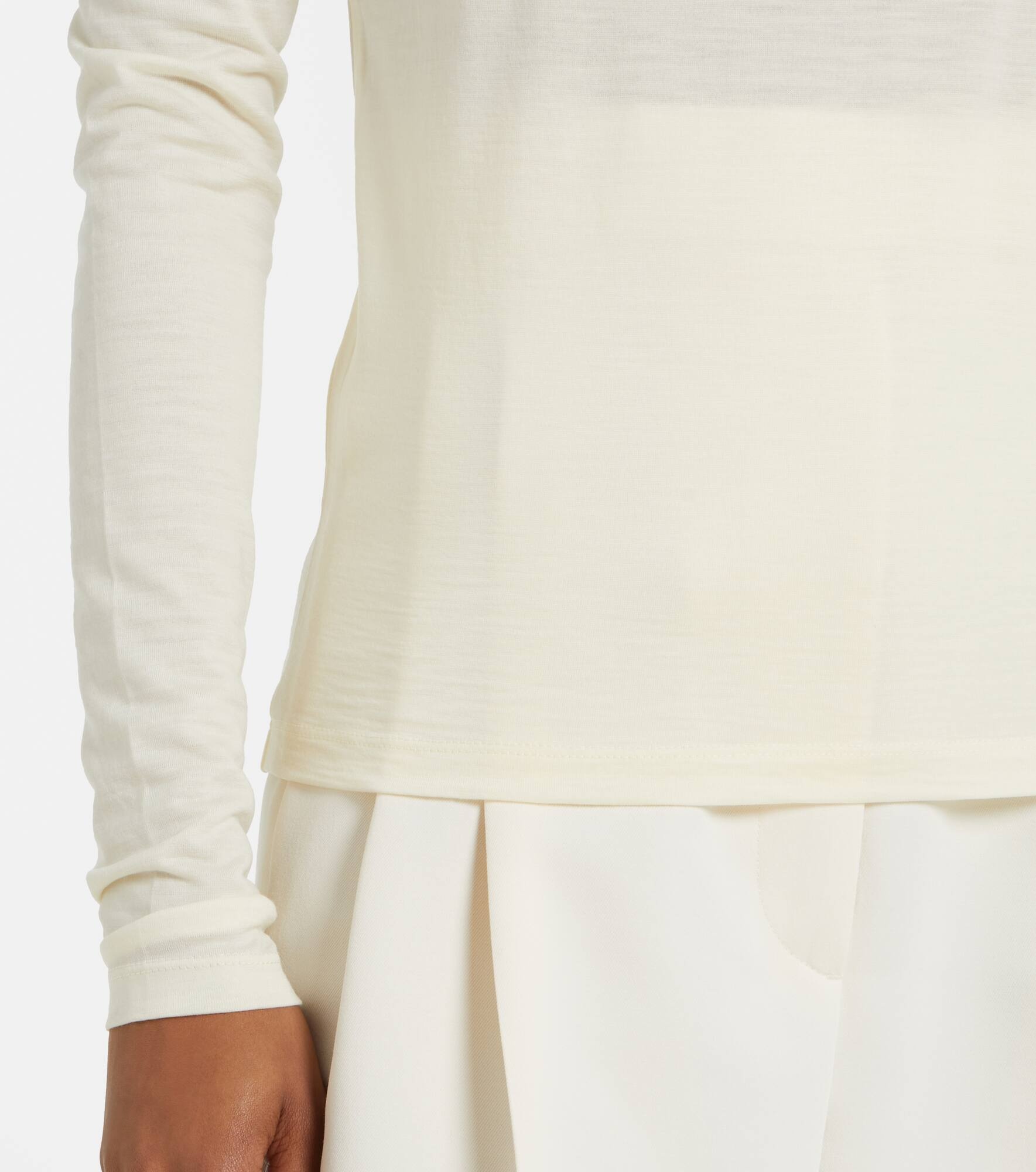 Jersey turtleneck top - 5
