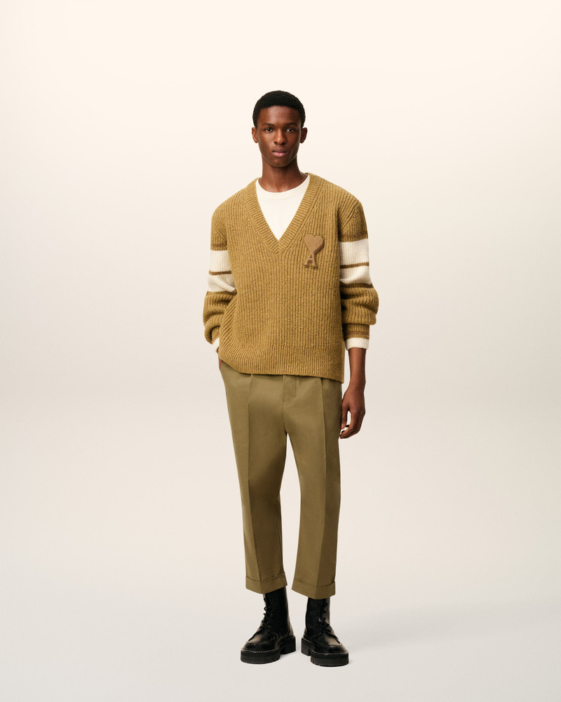 GREEN COTTON CARROT OVERSIZED TROUSERS 5