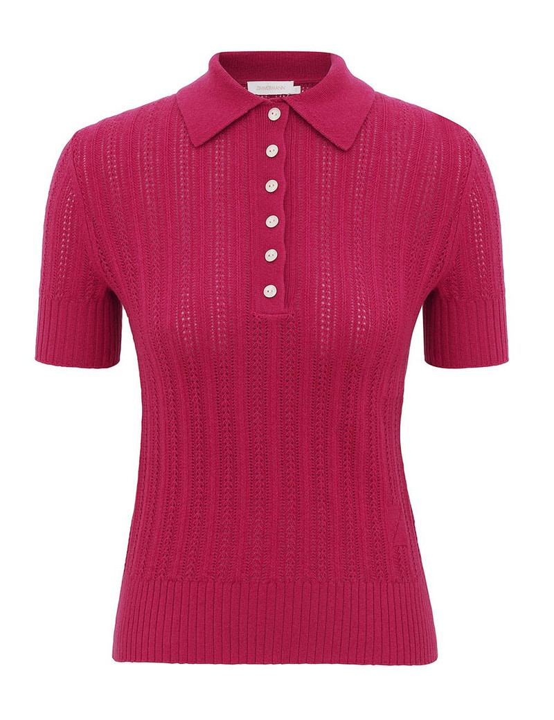 RIBBED KNIT POLO 1