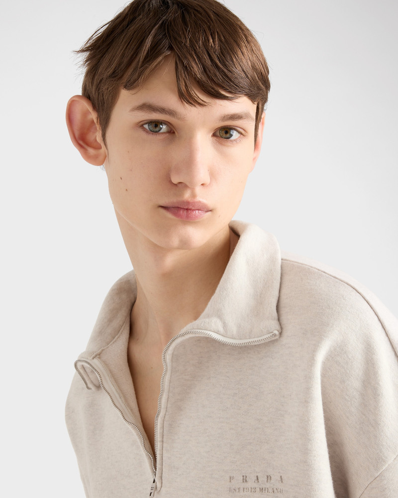 Long-sleeved cotton polo shirt 3