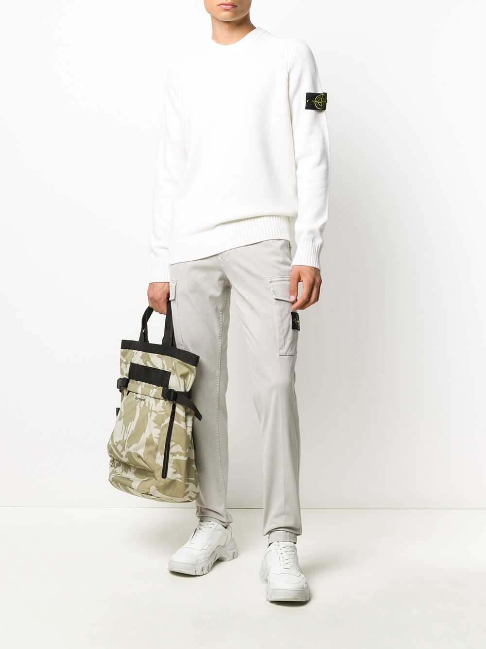 plain cargo trousers - 2